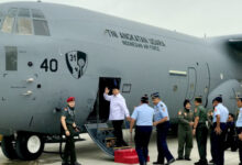 Penyerahan Super Hercules kedua. Foto: LKBN Antara