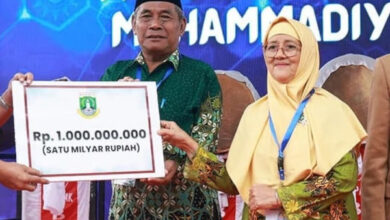 Hibah Pemprov Banten Rp1 miliar diterima PW Muhammadiyah. Foto: Biro Adpim Banten
