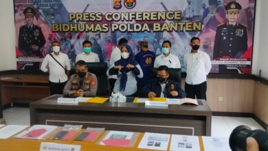 Penghinda MUI Banten ditahan Polda Banten. Foto: Hendra Hermawan