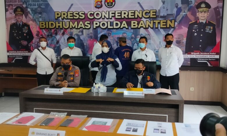 Penghinda MUI Banten ditahan Polda Banten. Foto: Hendra Hermawan