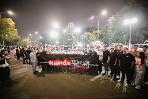 Honda menggelar Honda Culture Indonesia Night Up menuju puncak acara. Foto Honda Prospect Motor
