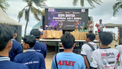 IESPA Banten ikuti Porprov Banten di Anyer. Foto: Humas IESPA Banten