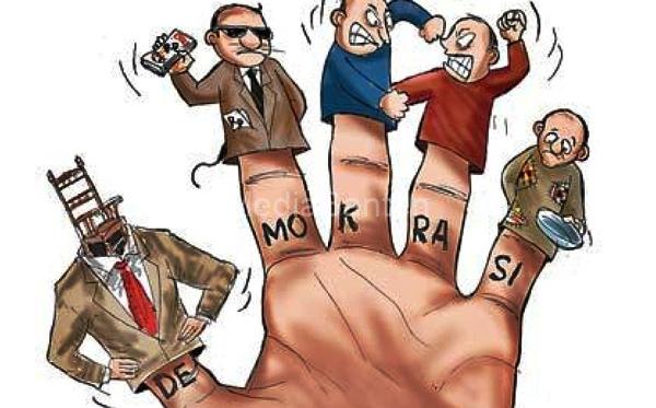 ilustrasi oligarki politik