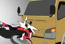 ilustrasi ditabrak truk