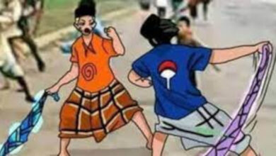 Ilustrasi perang sarung. Foto: Poskota