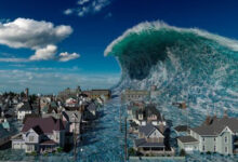 Ilustrasi peristiwa tsunami. Foto: Istimewa