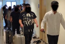Kelima WNA yang diduga merupakan jaringan judi online internasional. Foto Antara