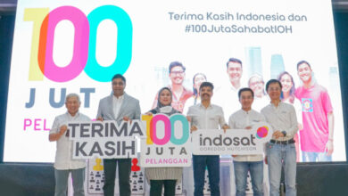 Perayaan IOH capai 100 juta pelanggan seluler. Foto: Aden Hasanudin