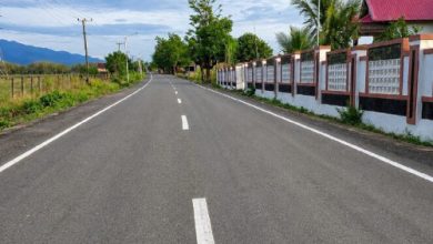 Salah satu ruas jalan dari Program Inpres Jalan Daerah. Foto Antara