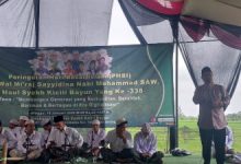 Haul Syekh Kicili Bayun dan peringatan Isro Miroj di Cibodas, Kecamatan Tanara. Foto Taufik Hidayat