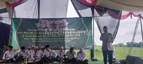 Haul Syekh Kicili Bayun dan peringatan Isro Miroj di Cibodas, Kecamatan Tanara. Foto Taufik Hidayat