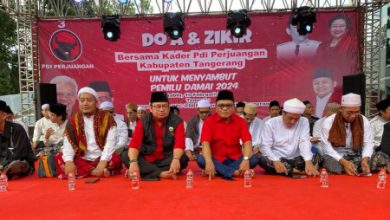 istigoshah PDIP Kabupaten Tangerang. Foto: Iqbal Kurnia