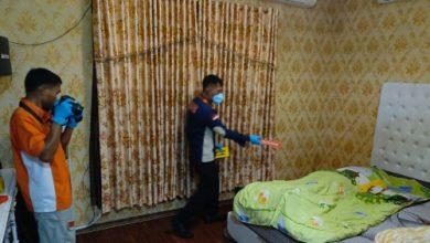 Ruang ditemukanya pembunuha suami oleh istri muda di Tangerang. Foto Antara