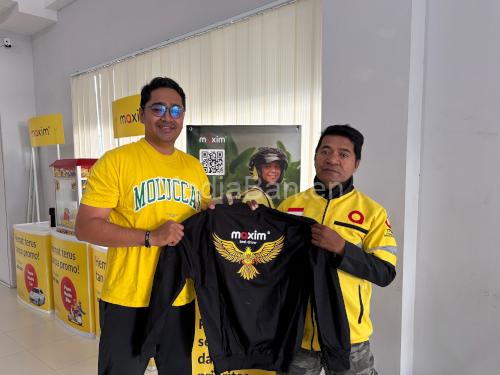 Jaket program penghargaan bagi mitra pengemudi. Foto Humas Maxim Indonesia