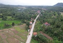 Jalur alternatif Taktakan - Gunungsari - Mancak - Anyer yang bangkitkan sensasi pesona alam. Foto: Budi Wahyu Iskandar