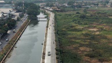 salah satu jalan hasil perbaikan di Kota Tangerang yang kini sudah bisa digunakan. foto Antara