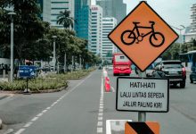 Lajur sepeda di DKI Jakarta. Foto: Diskominfotik DKI Jakarta