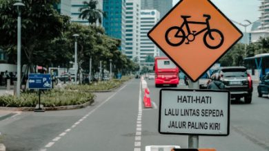 Lajur sepeda di DKI Jakarta. Foto: Diskominfotik DKI Jakarta