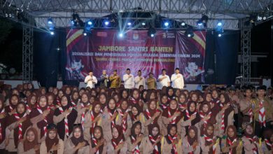 Jambore Santri dari KPU Banten di Cileles, Kabupaten Lebak. Foto: Humas KPU Banten