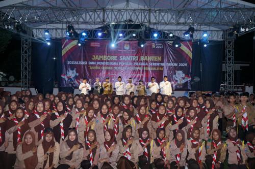 Jambore Santri dari KPU Banten di Cileles, Kabupaten Lebak. Foto: Humas KPU Banten