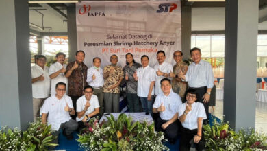 Peresmian shrim hatchery udang di Anyer. Foto: Humas Japfa