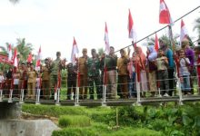 Jembatan Garuda yang dibangun oleh Kodim 0602/Serang. Foto Antara