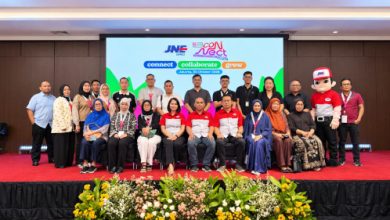 JNE menggelar Gathering Member di Jakarta. Foto Salsabila