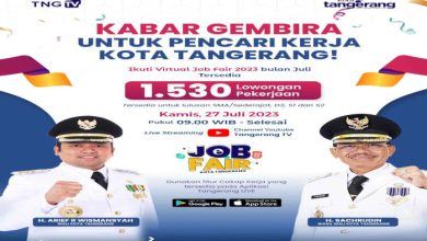Virtual Job Fair dari Disnaker Kota Tangerang. Foto: Diskominfo Kota Tangerang