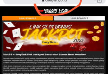 Tampilan website resmi Pemkot Cilegon, Minggu , pukul 02.00 WIB. Foto: Iqbal Kurnia
