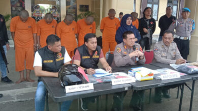 Jumpa pers Kapolres Serang, AKBP Yudha Satria. Foto: Yono