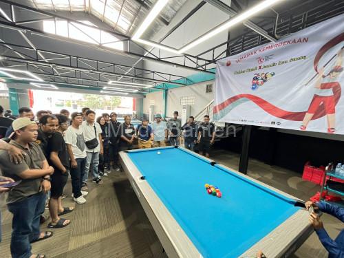 Lomba Billiar dari Jurnalis Kota Serang dan Golden Break. Foto: Budi Wahyu Iskandar