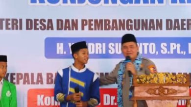 Kunjungan Kabarhakam Polri, Komjen Pol Fadil Imran dan Mendes Yanddri Susanto. Foto: Yono