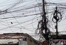 Kabel udara yang semrawut. Foto: Istimewa
