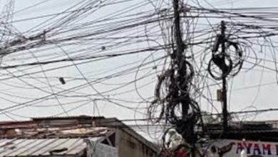 Kabel udara yang semrawut. Foto: Istimewa