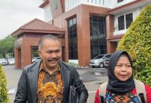 Kamarudin Simanjuntak, kuasa hukum Suti Imah, Pedagang Pasar Kutabumi. Foto: Iqbal Kurnia