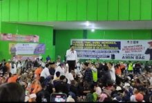Kampanye Anies Baswedan, Capres No Urut 1 di GOR Remaja Kota Serang. Foto: Aden Hasanudin