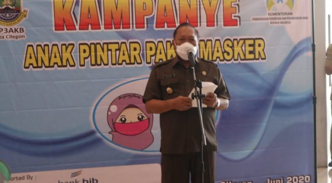 Tujuh Anak Cilegon PDP Covid, Pemkot Kampanye Anak Pake Masker