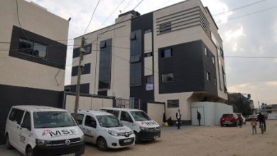 Kantor MSF di Rafah, Mesir. Foto Mohammad Abed/MSF