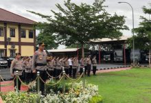 Kapolda Banten, Irjen Pol Suyudi Ario Seto apel di Mapolres Serang. Foto: Yono