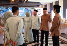 Suasana halal bi halal Idul Adha di Mapolda Banten. Foto Daeng Yusvin