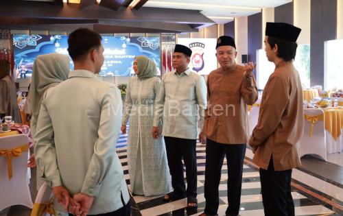 Suasana halal bi halal Idul Adha di Mapolda Banten. Foto Daeng Yusvin