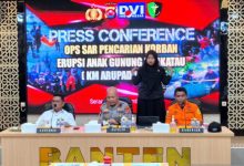 Kapolda Banten, Irjen Pol Hengki soal jenazah ABK Arupadatu yang hilang di Selat Sunda. Foto Antara
