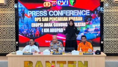 Kapolda Banten, Irjen Pol Hengki soal jenazah ABK Arupadatu yang hilang di Selat Sunda. Foto Antara