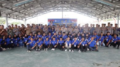 Polda Banten menggelar pelatihan TMT untuk menekan angka pengangguran. Foto Antara