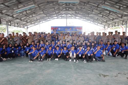 Polda Banten menggelar pelatihan TMT untuk menekan angka pengangguran. Foto Antara