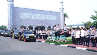 Peluncuran Perwira Samapta dan TIm Negosiator dari Polda Banten. Foto: Antara