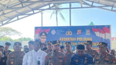 Kapolda Baten, Irjen Pol Hengki dalam Balai Poliran. Foto Antara