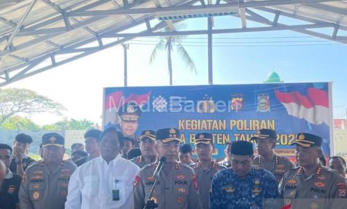 Kapolda Baten, Irjen Pol Hengki dalam Balai Poliran. Foto Antara