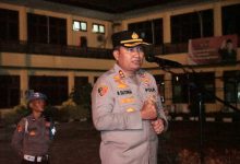 Kapolres Cilegon, AKBP Martua Raja Taripar Laut Silitongan. Foto Daeng Yusvin