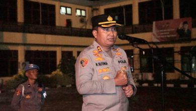 Kapolres Cilegon, AKBP Martua Raja Taripar Laut Silitongan. Foto Daeng Yusvin
